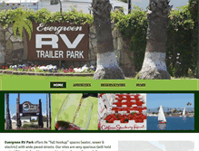 Tablet Screenshot of evergreenrvpark.com